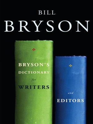 cover image of Bryson's Dictionary for Writers and Editors